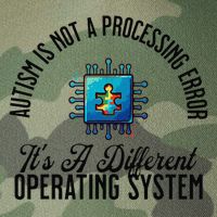 Just a Different Operating System - Autism Awareness Legacy Tie Dye Trucker Hat