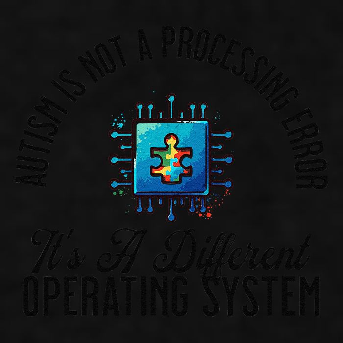 Just a Different Operating System - Autism Awareness Ladies PosiCharge Tri-Blend Wicking Tank