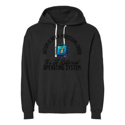Just a Different Operating System - Autism Awareness Garment-Dyed Fleece Hoodie