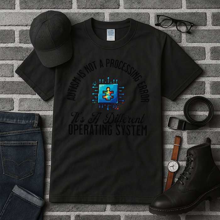 Just a Different Operating System - Autism Awareness Tall T-Shirt