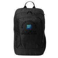 Just a Different Operating System - Autism Awareness City Backpack