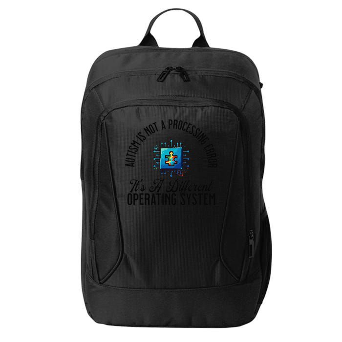 Just a Different Operating System - Autism Awareness City Backpack