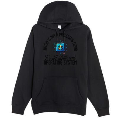 Just a Different Operating System - Autism Awareness Premium Pullover Hoodie