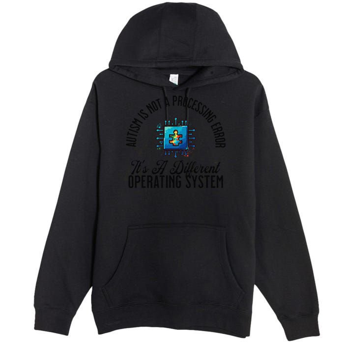 Just a Different Operating System - Autism Awareness Premium Pullover Hoodie