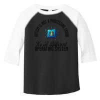 Just a Different Operating System - Autism Awareness Toddler Fine Jersey T-Shirt