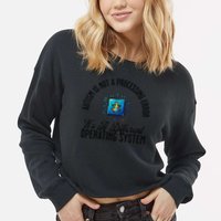 Just a Different Operating System - Autism Awareness Cropped Pullover Crew