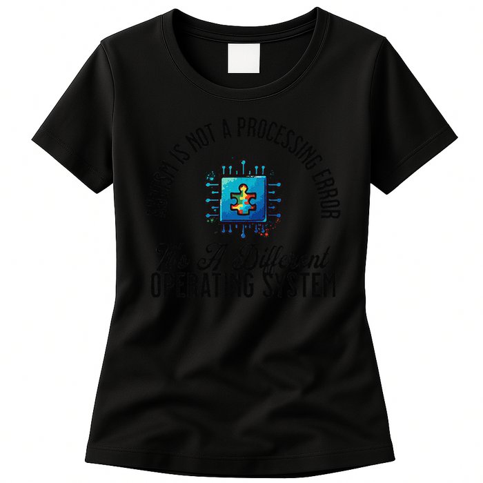 Just a Different Operating System - Autism Awareness Womens T-Shirt