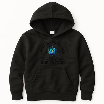 Just a Different Operating System - Autism Awareness Kids Hoodie