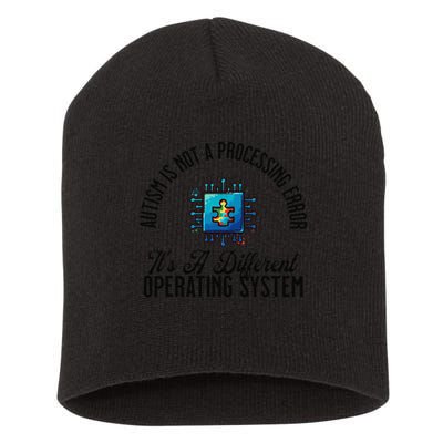 Just a Different Operating System - Autism Awareness Short Acrylic Beanie