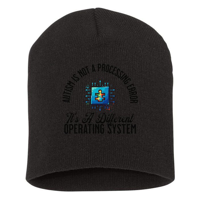 Just a Different Operating System - Autism Awareness Short Acrylic Beanie