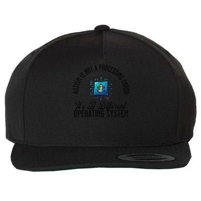 Just a Different Operating System - Autism Awareness Wool Snapback Cap