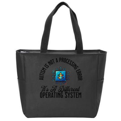 Just a Different Operating System - Autism Awareness Zip Tote Bag
