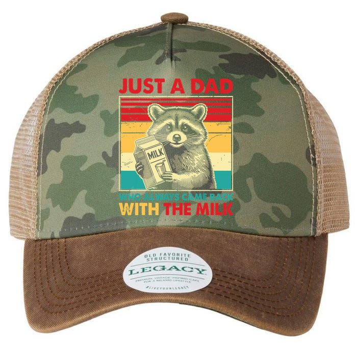 Just A Dad Who Always Came Back With The Milk Legacy Tie Dye Trucker Hat