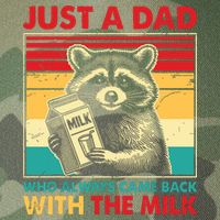 Just A Dad Who Always Came Back With The Milk Legacy Tie Dye Trucker Hat