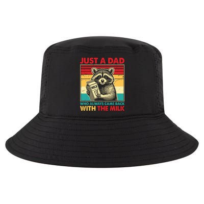 Just A Dad Who Always Came Back With The Milk Cool Comfort Performance Bucket Hat