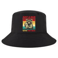 Just A Dad Who Always Came Back With The Milk Cool Comfort Performance Bucket Hat