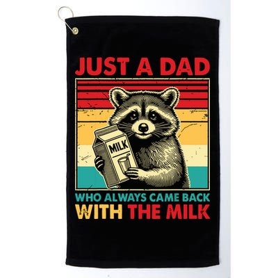 Just A Dad Who Always Came Back With The Milk Golf Towel