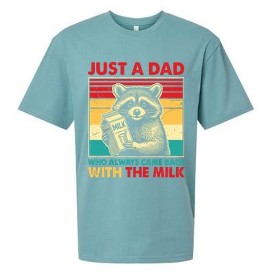 Just A Dad Who Always Came Back With The Milk Sueded Cloud Jersey T-Shirt