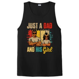 Just A Dad And His Girl FatherS Day Proud Family PosiCharge Competitor Tank