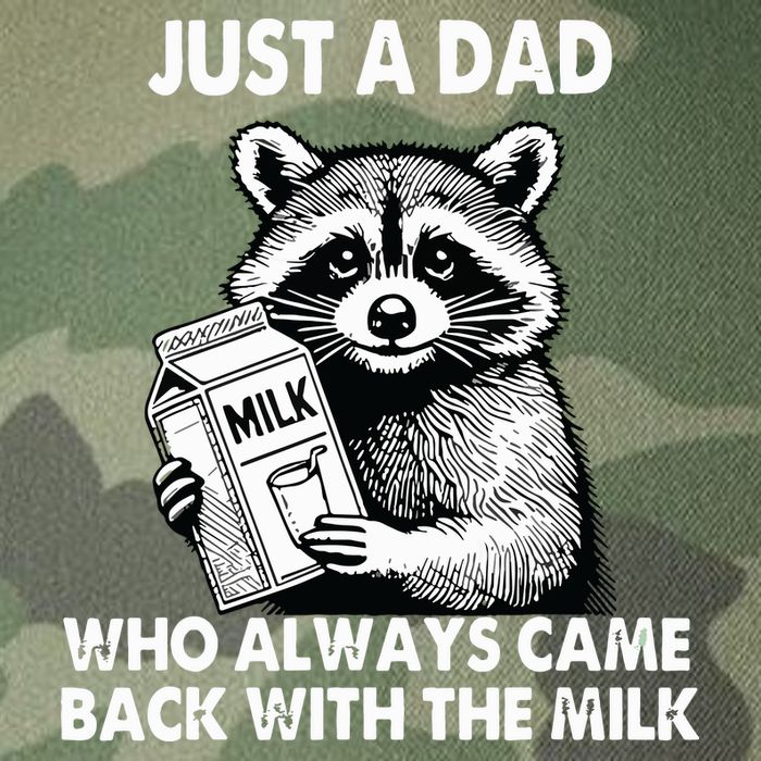 Just A Dad Who Always Came Back With The Milk FatherS Day Legacy Tie Dye Trucker Hat