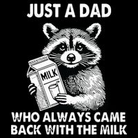 Just A Dad Who Always Came Back With The Milk FatherS Day Sustainable Bucket Hat