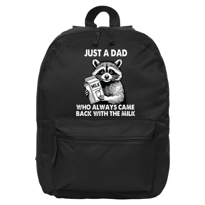 Just A Dad Who Always Came Back With The Milk FatherS Day 16 in Basic Backpack