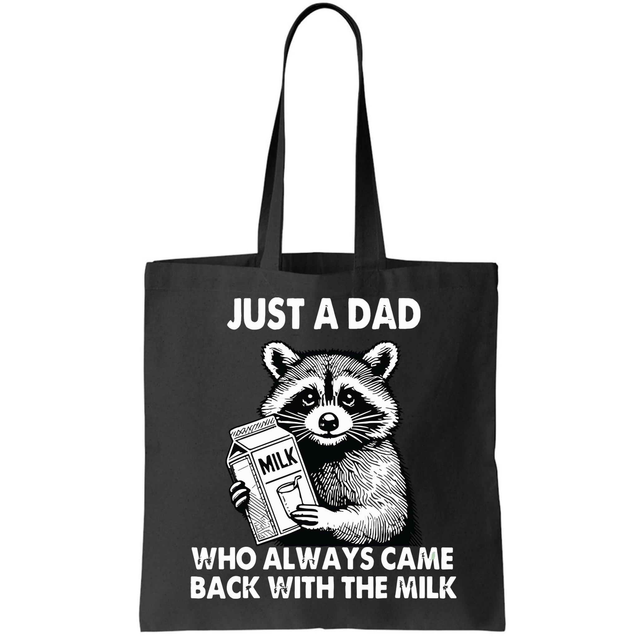 Just A Dad Who Always Came Back With The Milk FatherS Day Bag