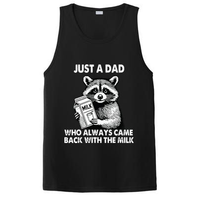 Just A Dad Who Always Came Back With The Milk FatherS Day PosiCharge Competitor Tank