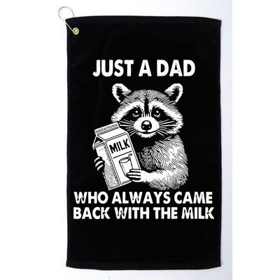 Just A Dad Who Always Came Back With The Milk FatherS Day Golf Towel