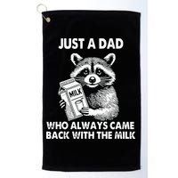 Just A Dad Who Always Came Back With The Milk FatherS Day Golf Towel