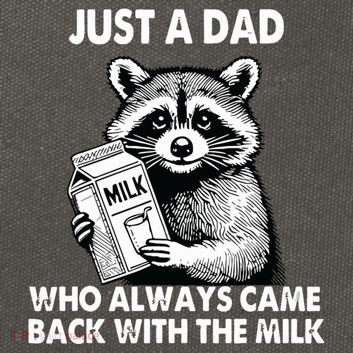 Just A Dad Who Always Came Back With The Milk FatherS Day Cotton Canvas Backpack