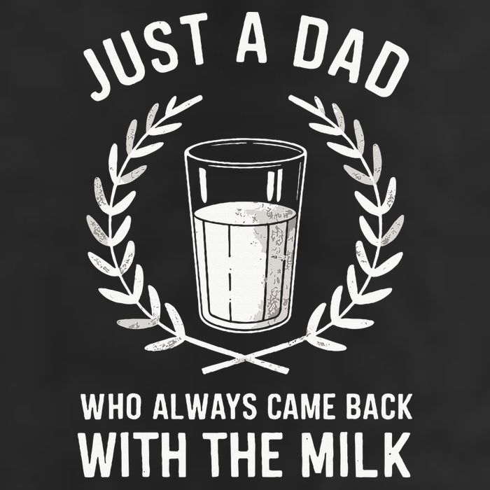 Just A Dad Who Always Came Back With The Milk Garment-Dyed Fleece Hoodie