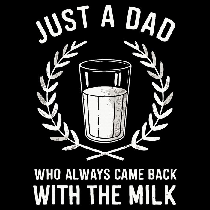 Just A Dad Who Always Came Back With The Milk Drawstring Bag