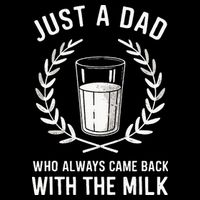 Just A Dad Who Always Came Back With The Milk Baby Bodysuit