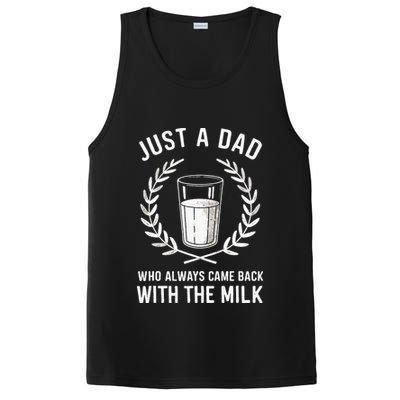 Just A Dad Who Always Came Back With The Milk PosiCharge Competitor Tank