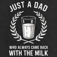 Just A Dad Who Always Came Back With The Milk Microfiber Hand Towel