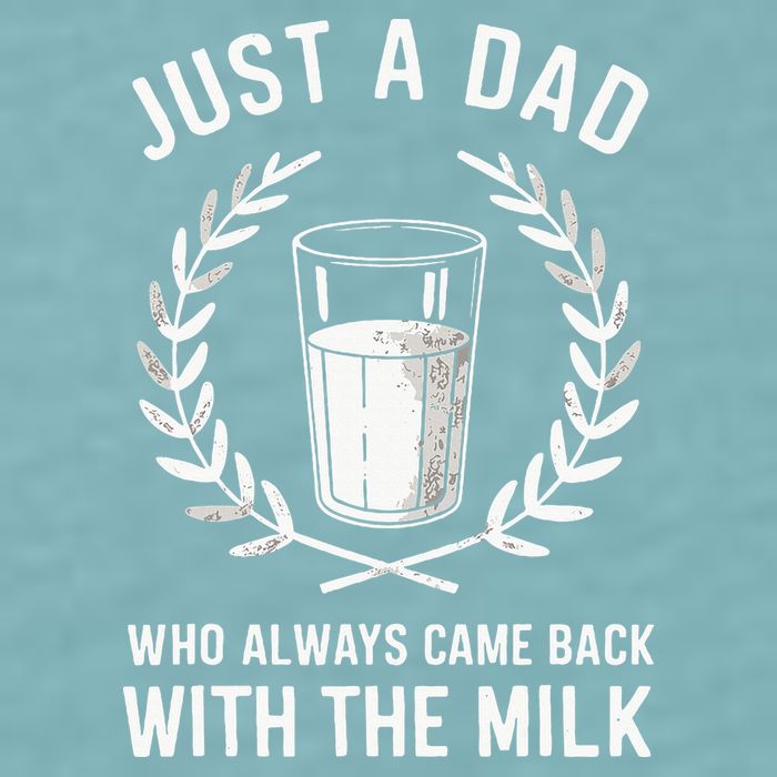 Just A Dad Who Always Came Back With The Milk Sueded Cloud Jersey T-Shirt