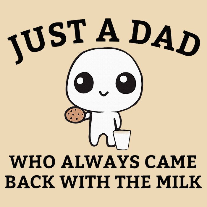 Just A Dad Who Always Came Back With The Milk FatherS Day V-Neck T-Shirt