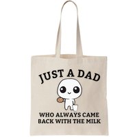 Just A Dad Who Always Came Back With The Milk FatherS Day Bag