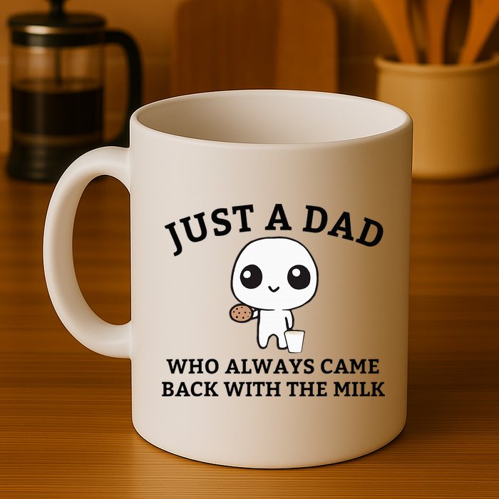 Just A Dad Who Always Came Back With The Milk FatherS Day Mug