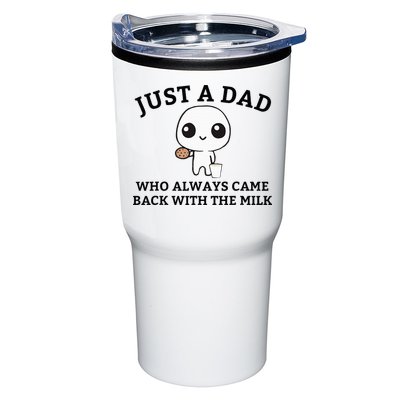 Just A Dad Who Always Came Back With The Milk FatherS Day Tumbler