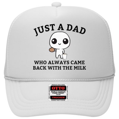 Just A Dad Who Always Came Back With The Milk FatherS Day Trucker Hat