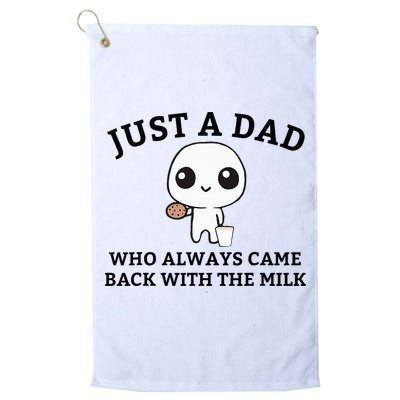 Just A Dad Who Always Came Back With The Milk FatherS Day Golf Towel