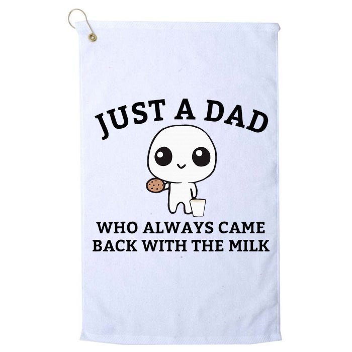 Just A Dad Who Always Came Back With The Milk FatherS Day Golf Towel