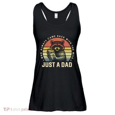 Just A Dad Who Always Came Back With The Milk Ladies Essential Flowy Tank
