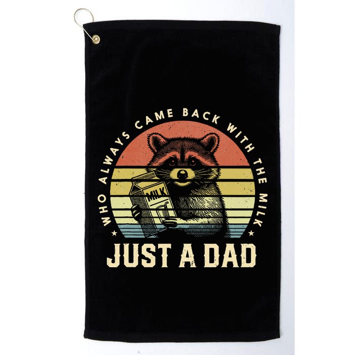 Just A Dad Who Always Came Back With The Milk Golf Towel