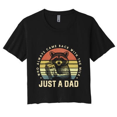 Just A Dad Who Always Came Back With The Milk Crop Top