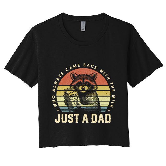 Just A Dad Who Always Came Back With The Milk Crop Top