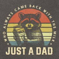 Just A Dad Who Always Came Back With The Milk Cotton Canvas Backpack