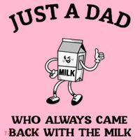 Just A Dad Who Always Came Back With The Milk FatherS Day Poster